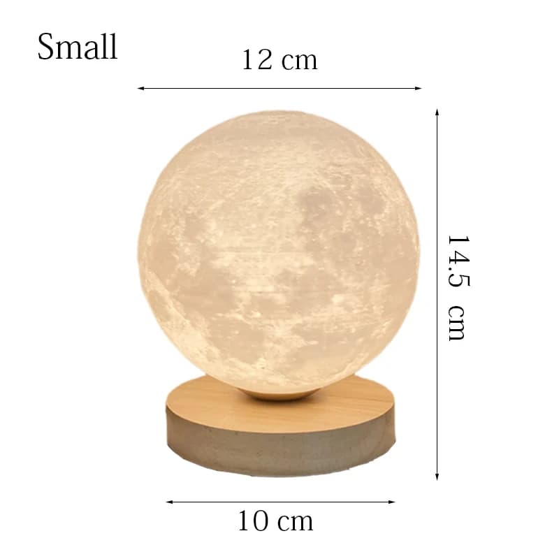 Lampe de Table Créative en Forme de Lune 3D, Luminaire Décoratif d'Nik, Idéal pour une Chambre d'Enf