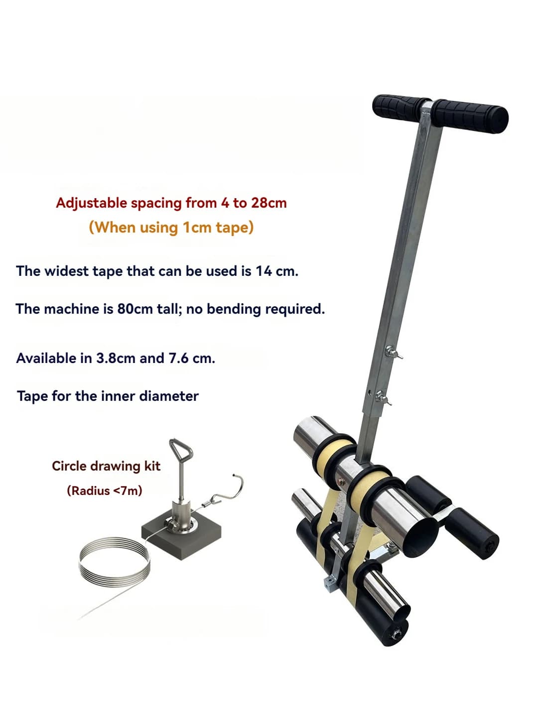 Machine de marquage au sol pour terrains de sport, parkings, routes, terrains de basket-ball et marq