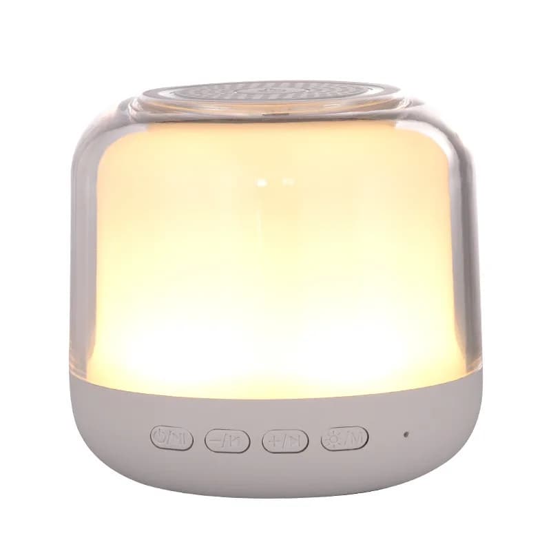 Mini-enceinte Bluetooth rechargeable avec lumière d'ambiance RGB, lampe tactile portable de chevet p