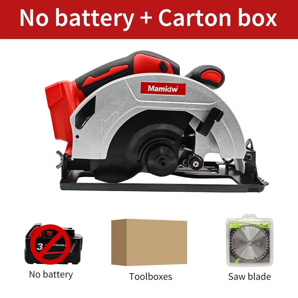 Scie circulaire électrique sans balais 4000W, 7 pouces, sans fil, Rechargeable, Portable, outil élec
