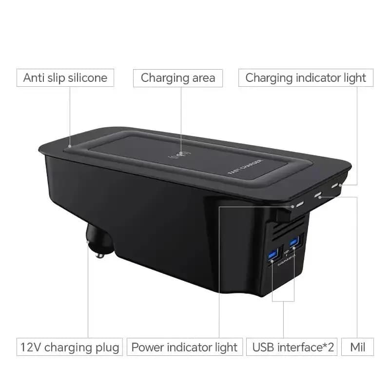 Chargeur rapide sans fil pour téléphone portable, 15W, accessoires pour Volvo V60 S60 XC90 S90 V90 X