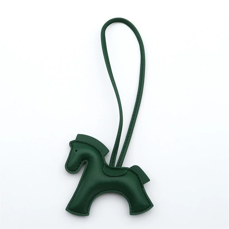 Porte-clés cheval en cuir PU, accessoires de sac à la mode, avec cordes, embellissement de petit che