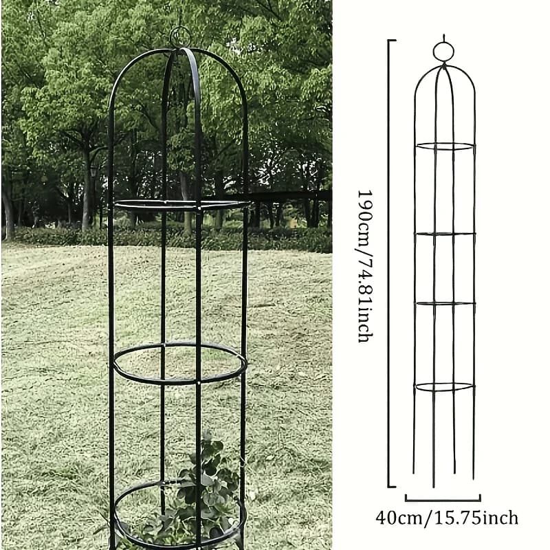 Treillis de jardin en métal, support pour plantes grimpantes, support pour fleurs, hauteur réglable,