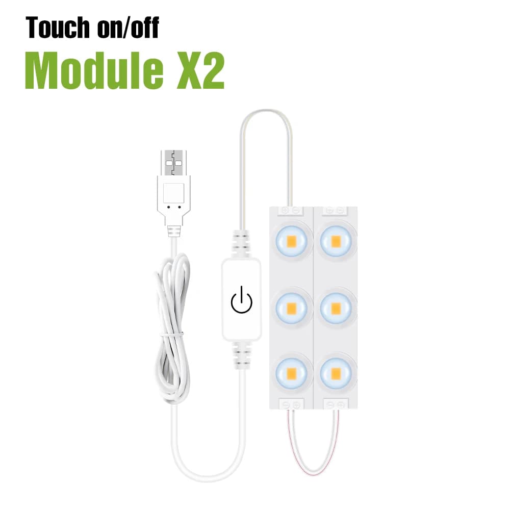 Lampe LED pour Miroir de Maquillage, Lumière Blanche, USB DC5V, Variable, Cosmétique, Décoration, IQ