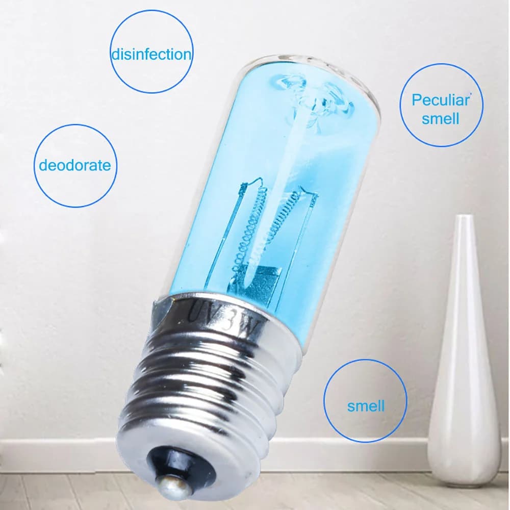 E17 10V Tube de Quartz UVC lampe de désinfection Ozone 254nm lampe ultraviolette ampoule germicide l