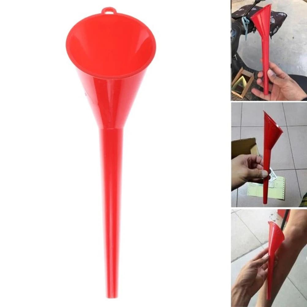 Entonnoir à longue tige pour voiture, outils de remplissage d'essence, d'huile et de carburant, ento