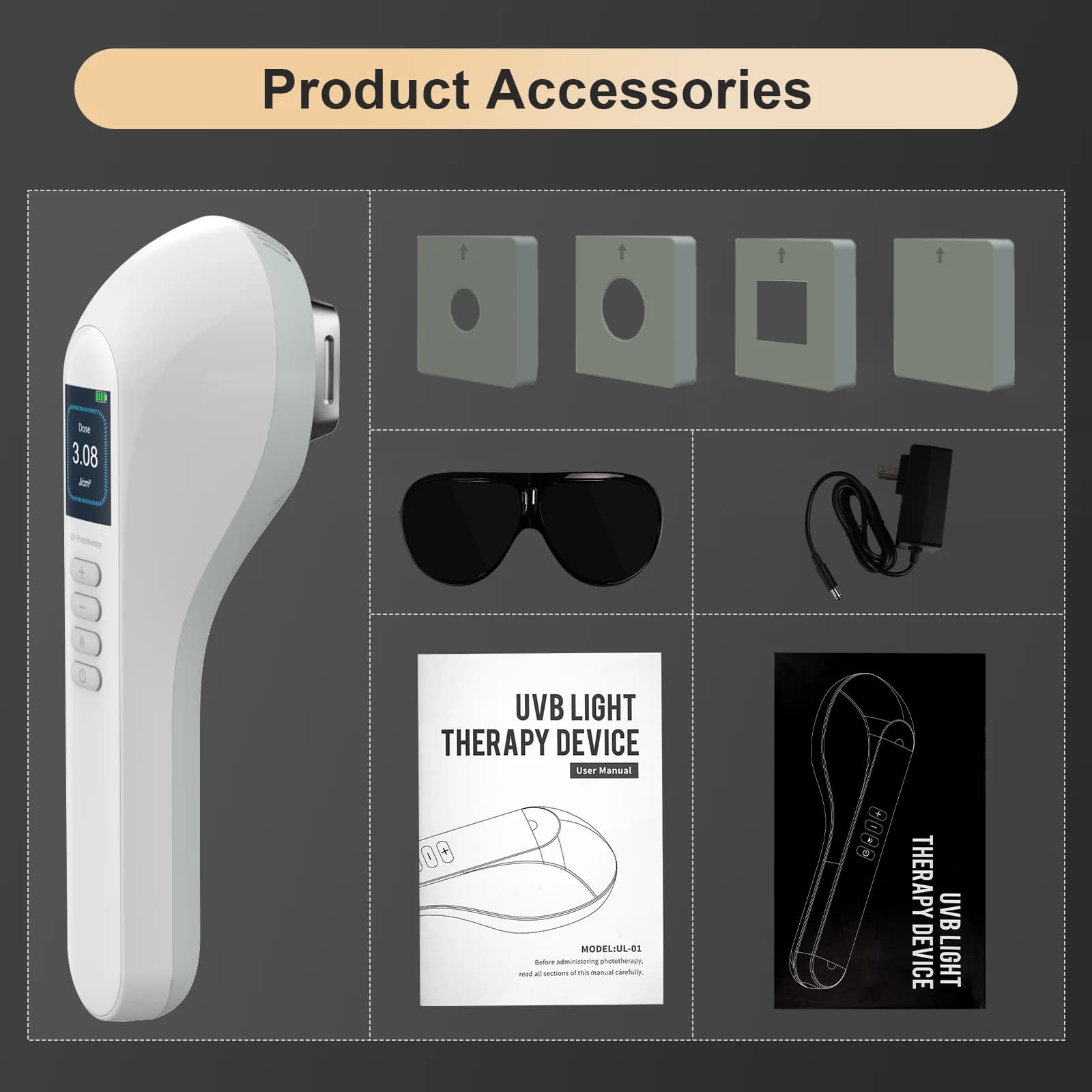KTS lampe Vitiligo pour usage domestique 308nm lampe UVB pour Vitiligo photothérapie luminothérapie 