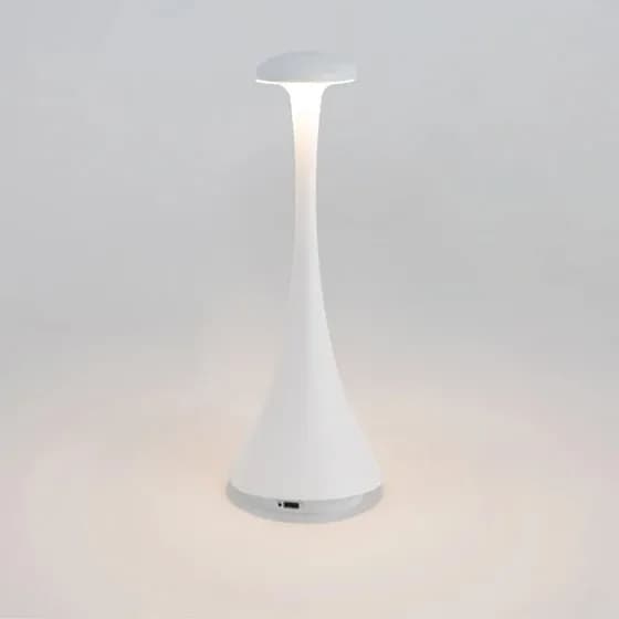 Nouvelle lampe de table en forme de champignon, rechargeable sans fil, tactile, créative, lampe de b