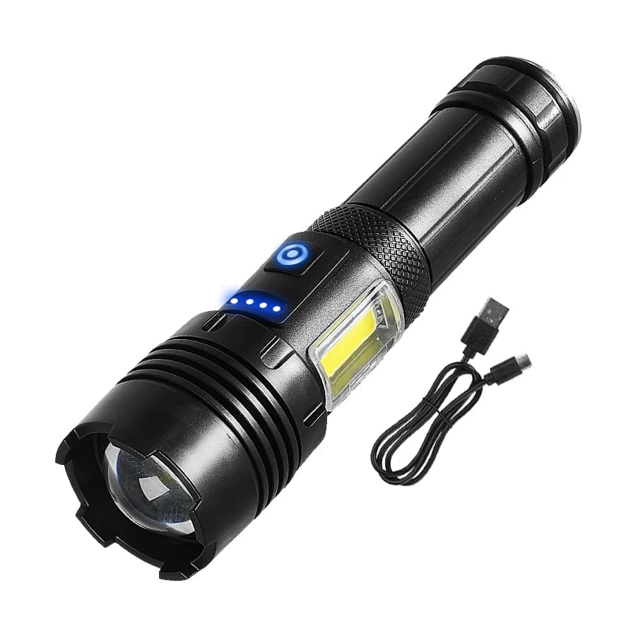 100000000LM lampe de poche Super puissante lampes de poche LED rechargeables par USB lampe de poche 