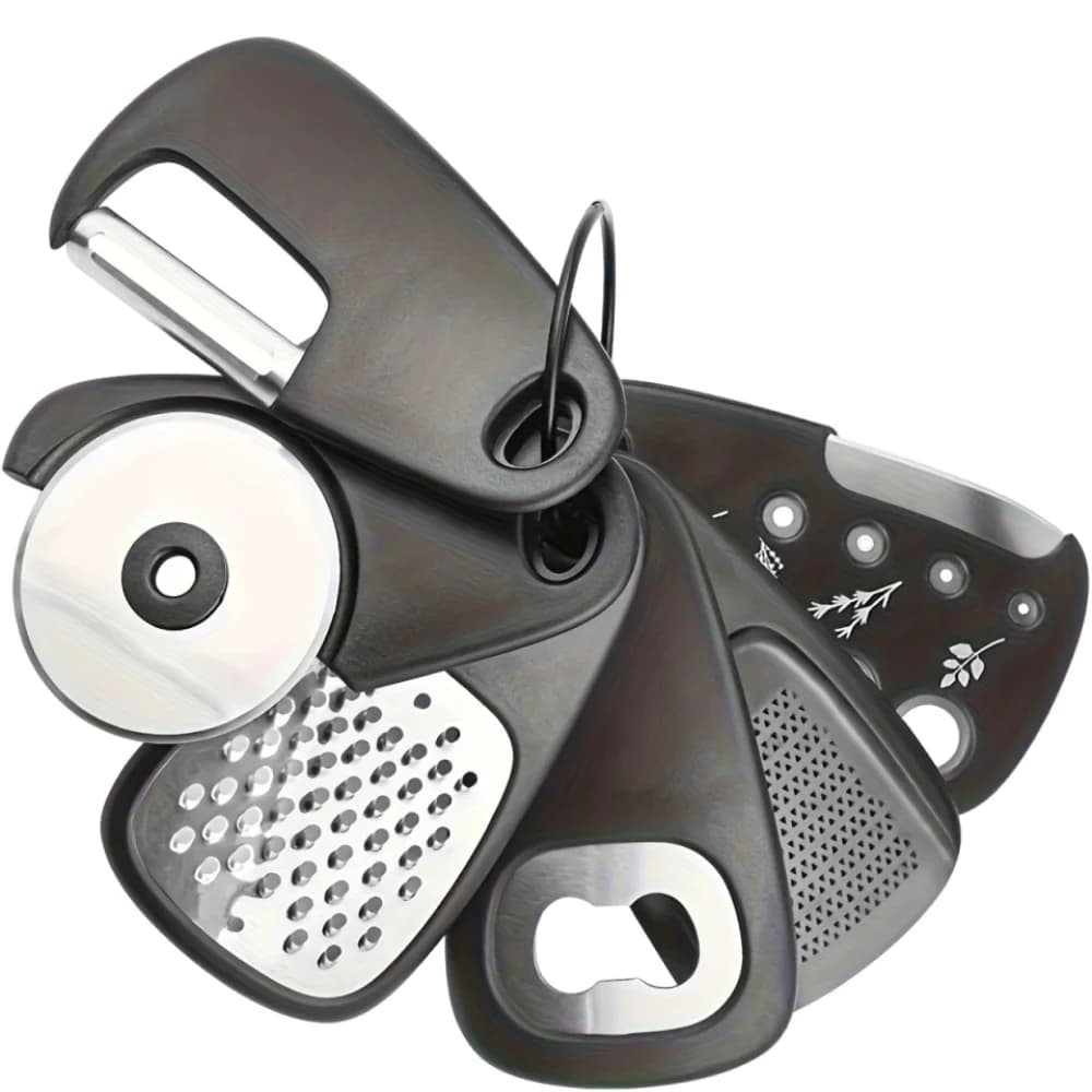 Ensemble d'ustensiles de camping au design compact, gain de place, sans alimentation électrique, ens