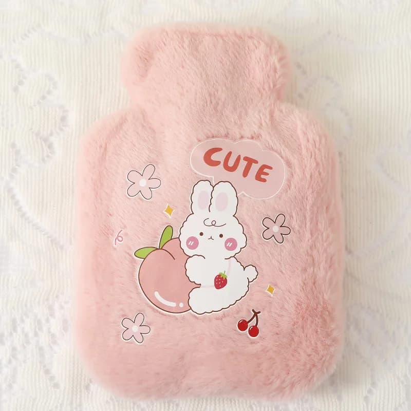 500ML bouteille d'eau chaude douce hiver chauffe-mains mignon Kawaii bouteille d'eau pour les filles