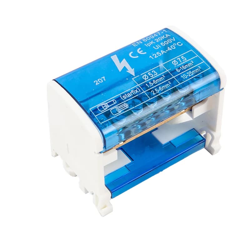 Bornier sur rail Din WKH207, boîte de distribution d'énergie, bloc de connexion modulaire