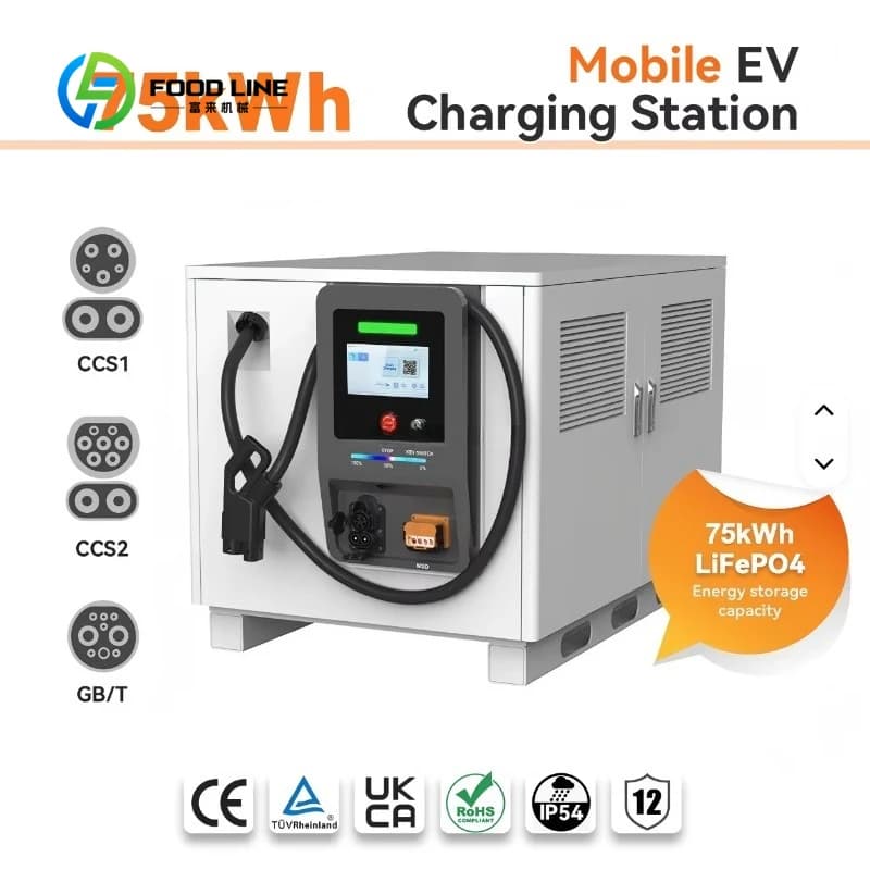 Chargeur mobile portable personnalisé pour véhicules électriques, station de charge DC d'urgence pou