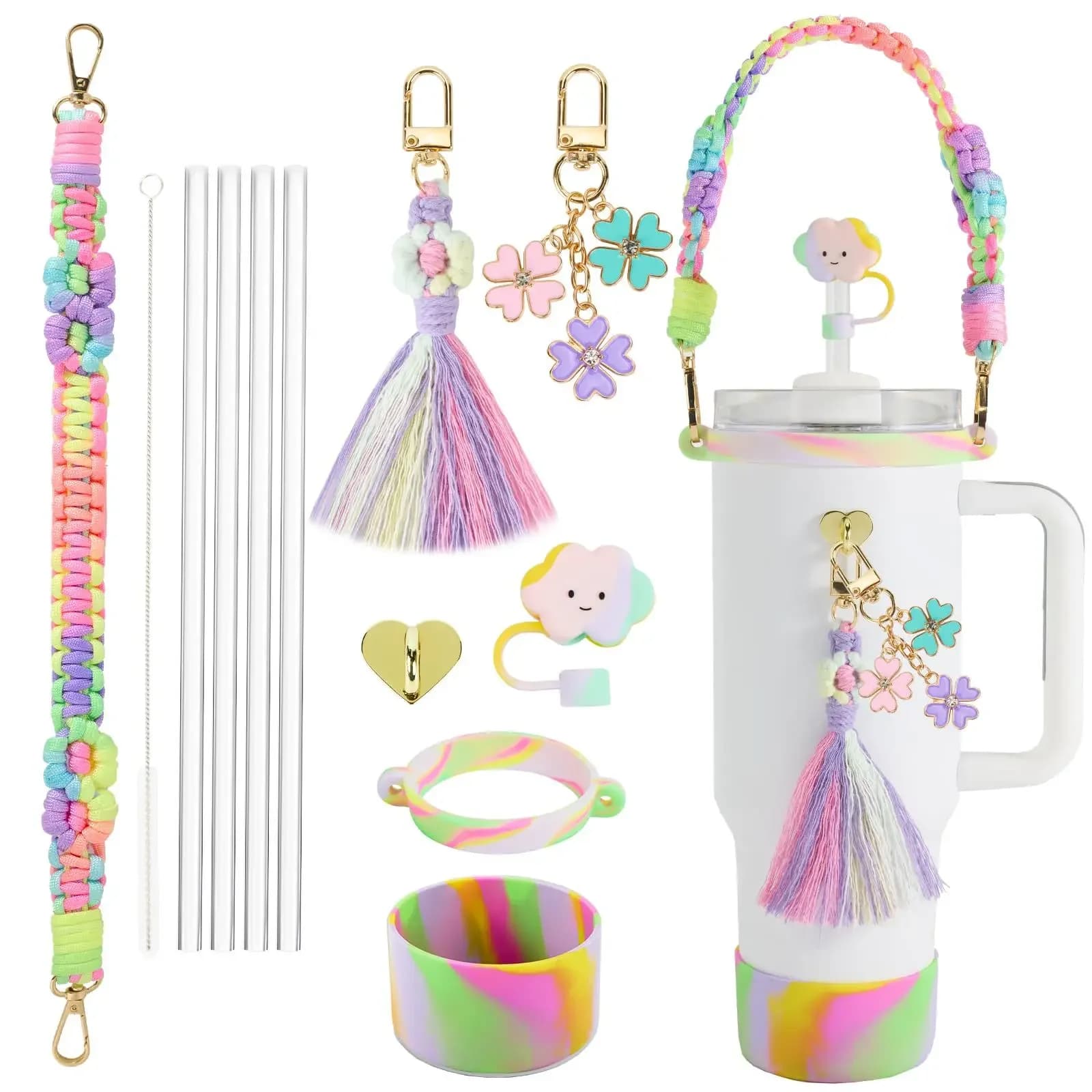 Accessoires de bouteille d'eau et de tasse pour Stanley, ensemble d'accessoires de tasse, capuchon d