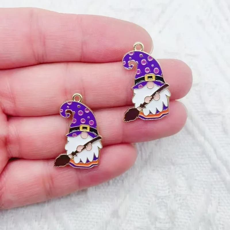 10 pendentifs en alliage motif petit gnome de dessin animé, accessoires de bijoux DIY, emballage et 
