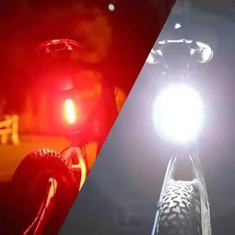 Enquêter arrière LED pour vélo, aste par USB, 100 lumens, phare arrière, accessoires de cyclisme