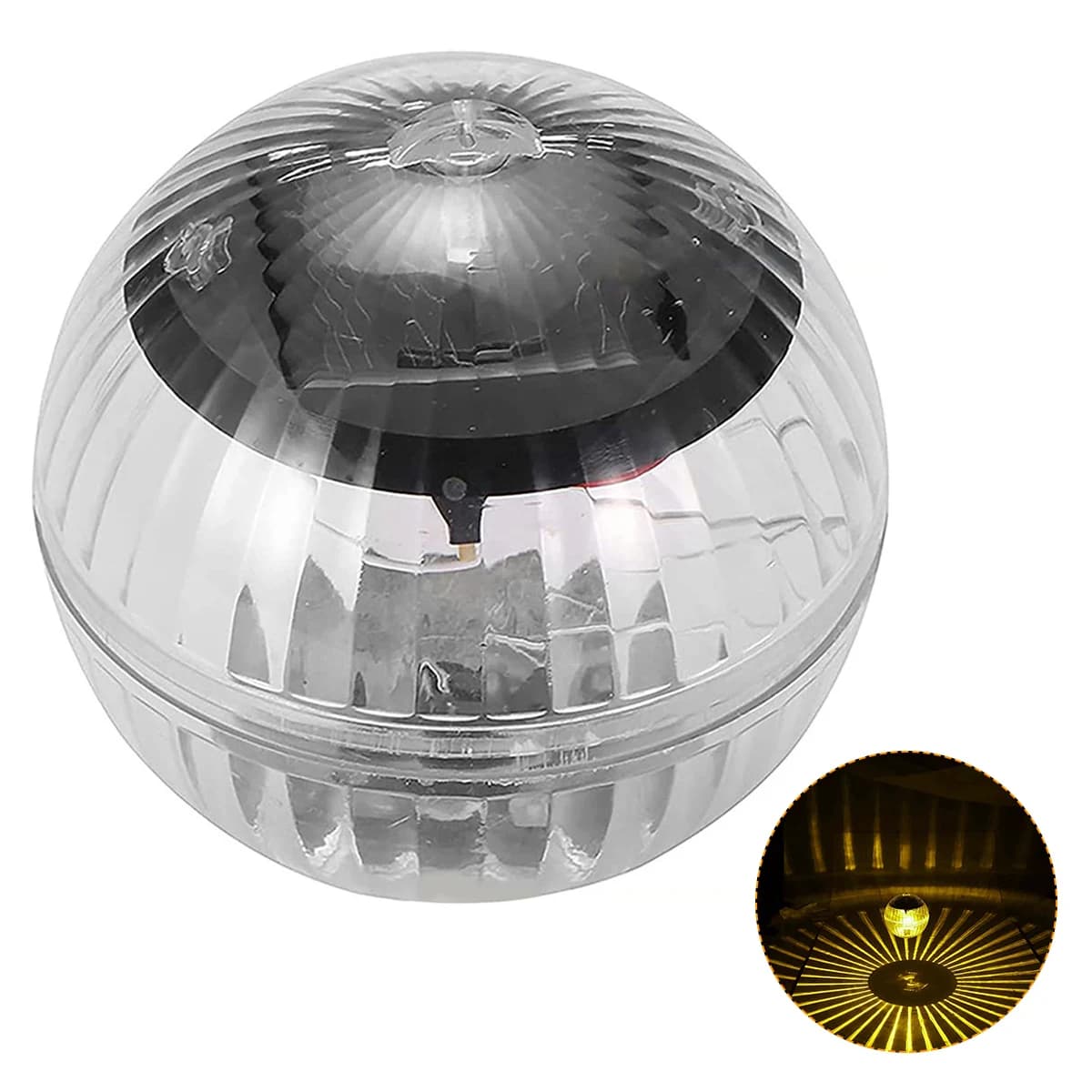 Lumière de piscine flottante solaire IP44 LED étanche lampe de nuit boule lumineuse à énergie solair