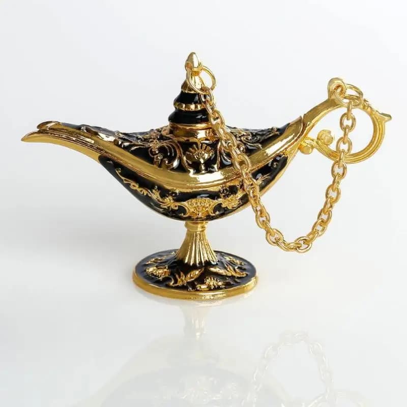 Aladdin lampe magique alliage artisanat décoratif ornements Statue mariage vacances fête maison salo