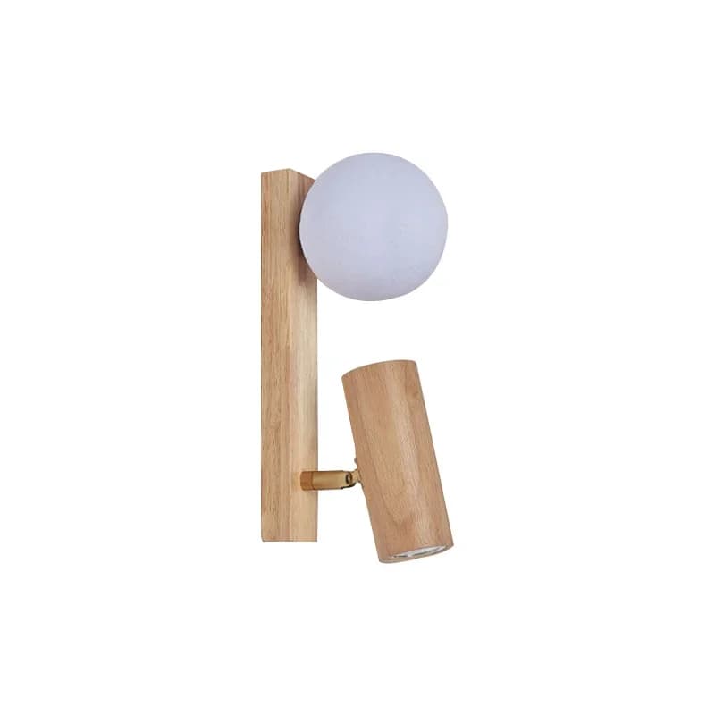 Lampe murale Led rotative minimaliste en bois, projecteur de lampe de lecture pour chambre principal
