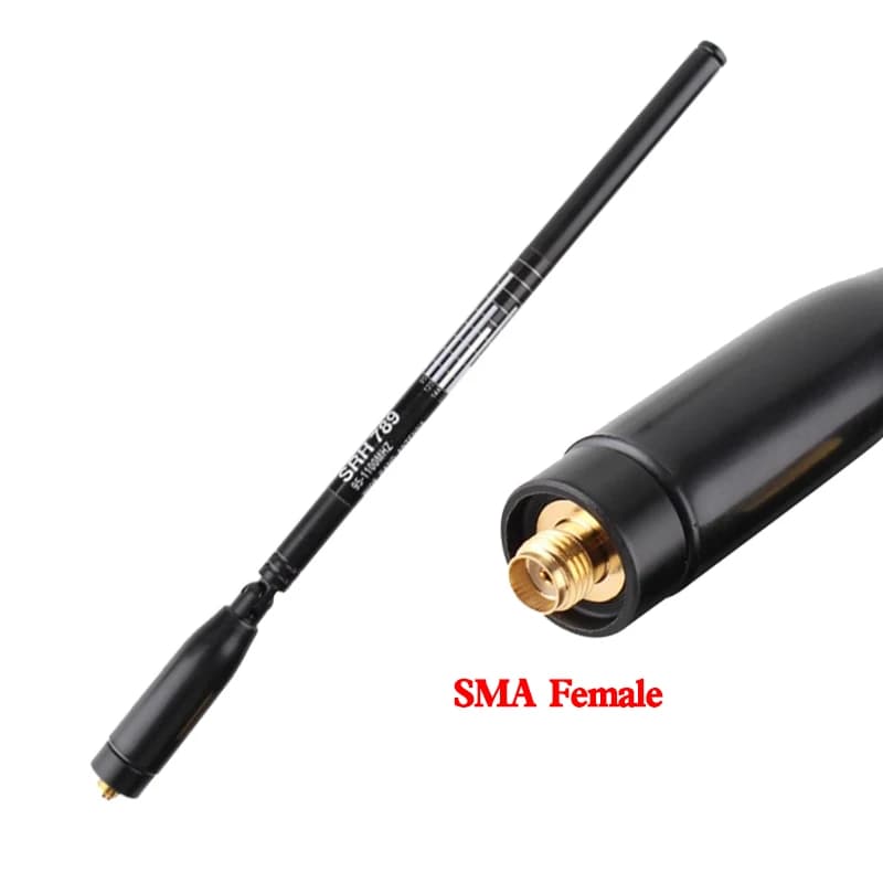 Antenne radio télescopique à large bande, antenne authentique, SMA femelle et mâle, BNC, jambon, SRH