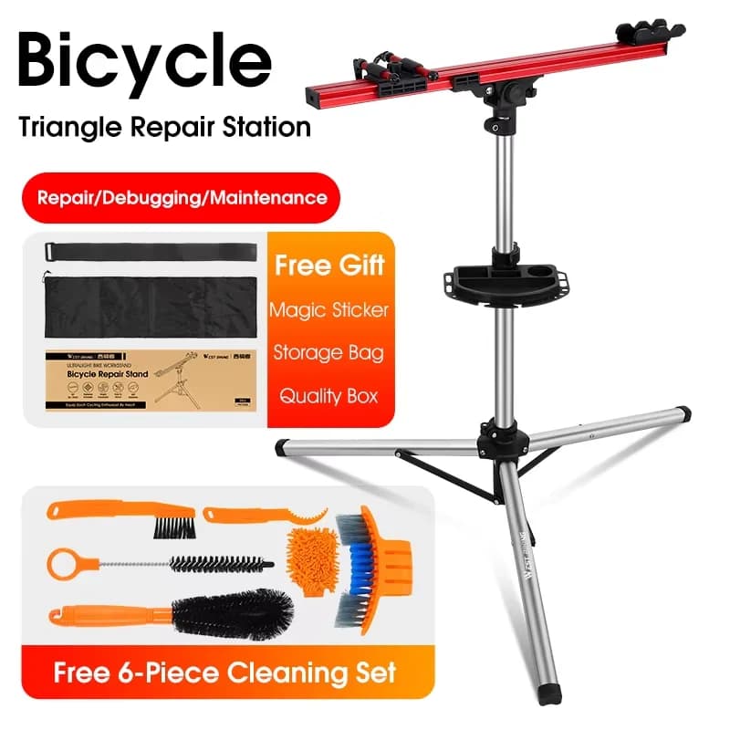 Support de réparation de vélo professionnel WEST BIKING, support de travail pliable et réglable pour