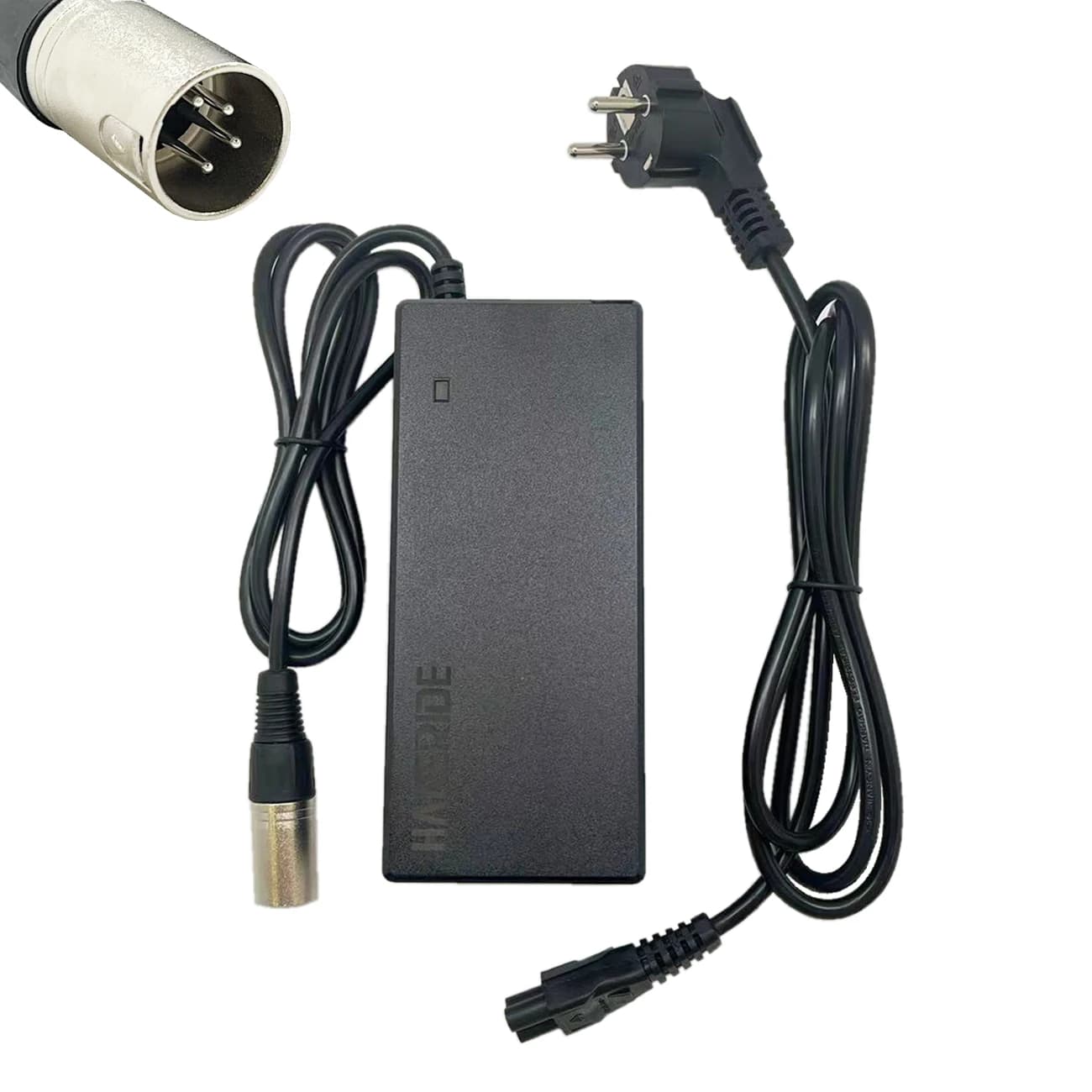 Chargeur HANERIDE 42V(36V) prise 2A XLR 4 broches pour batterie de vélo électrique Impulse1.0 et 2.0