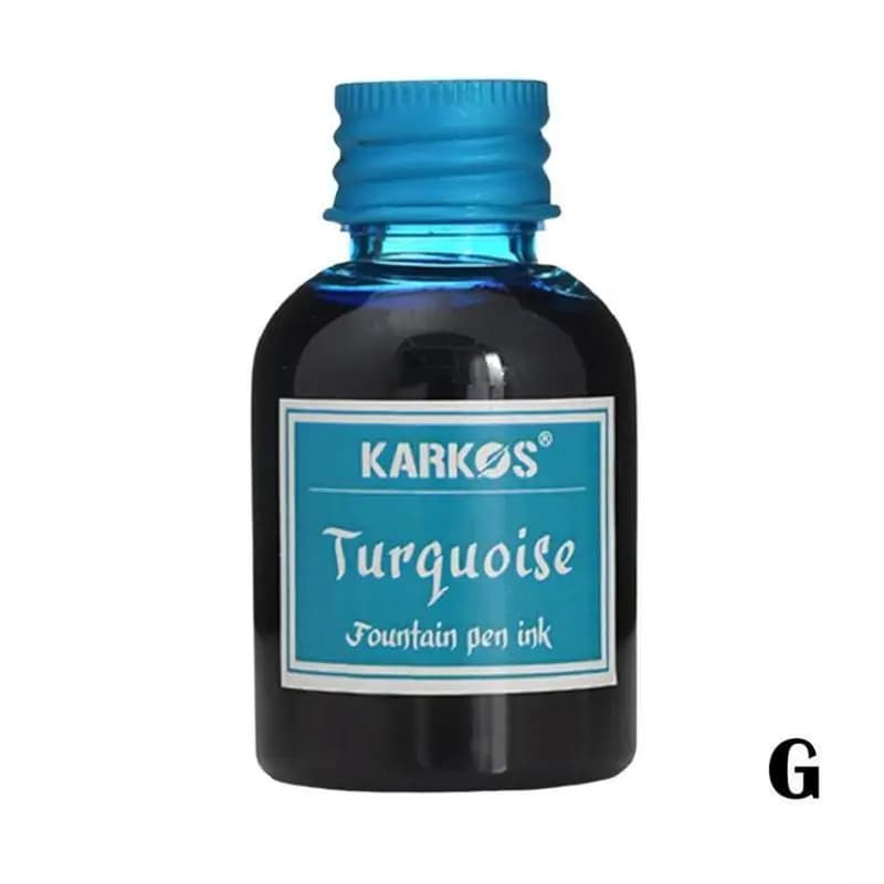 Stylo à plume coloré 30ml, recharge d'encre, papeterie scolaire, calligraphie de haute qualité, écri