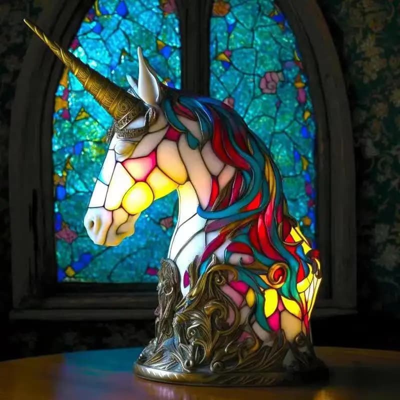 Lampe de bureau LED série animaux, lampe de nuit décorative, colorée, Vintage, en résine teintée, ac