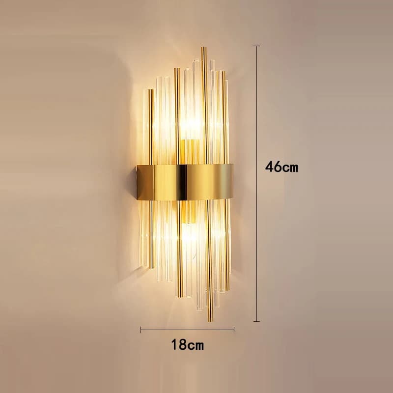Lustre en verre de luxe français, lustre en verre or/argent, lampe à intensité variable, adapté au s