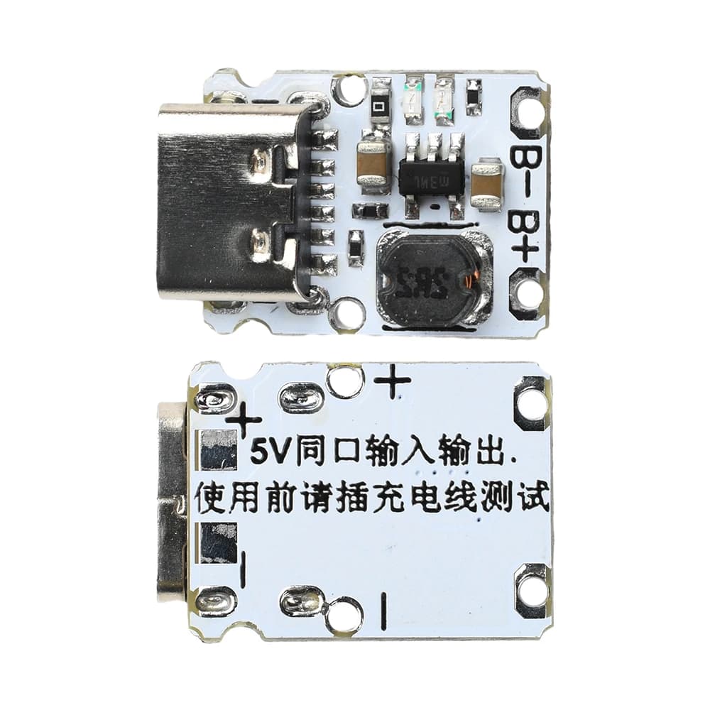 Module de Charge/décharge de batterie Li-ion DC 5V 1,2 a, carte d'alimentation Boost de Type C avec 