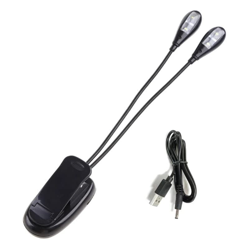 Lampe lecture LED Flexible, lampe musicale, lampe lecture pour dortoir d'étudiants, avec batterie à 