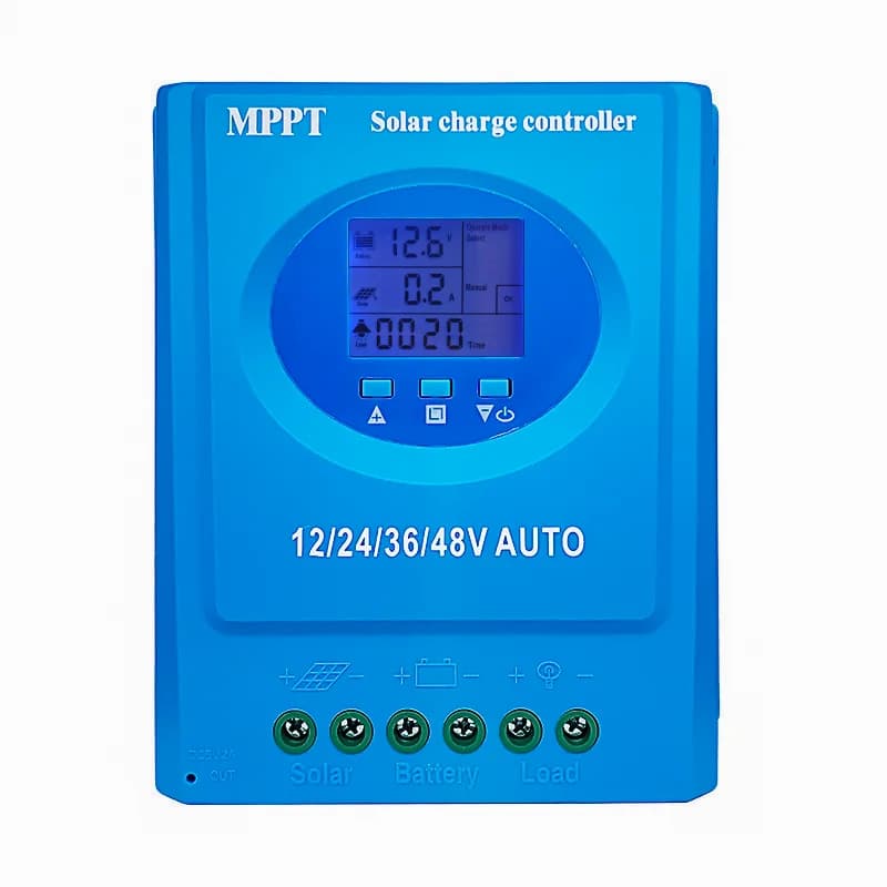 Contrôleur solaire POWLSOJX MPPT avec surveillance LCD en temps réel, 7 modes et prise en charge mul