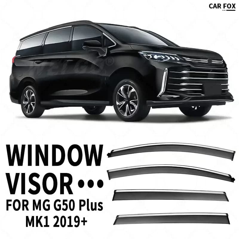 Visière de fenêtre de voiture, 4 pièces, pour MG G50 Plus 2019 +, auvent, abri, pare-brise, fenêtre 