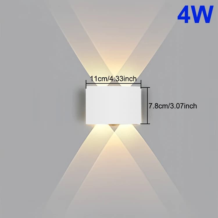 Applique murale LED intérieure, haut et bas, éclairage extérieur, chambre à coucher, salon, couloir,