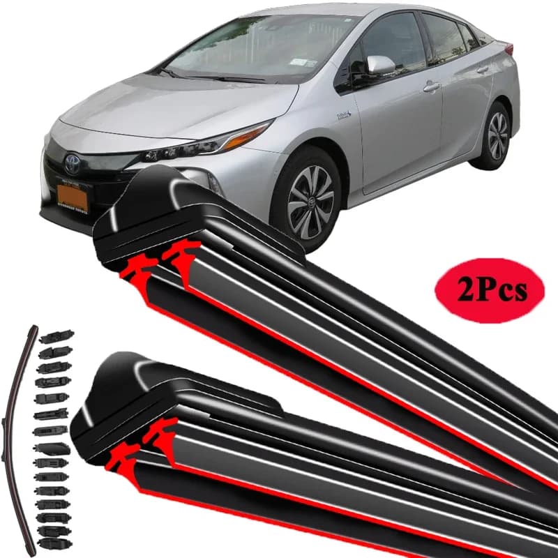 Balais d'essuie-glace de pare-brise de voiture en caoutchouc Double, pour Toyota Prius Prime PHV XW5