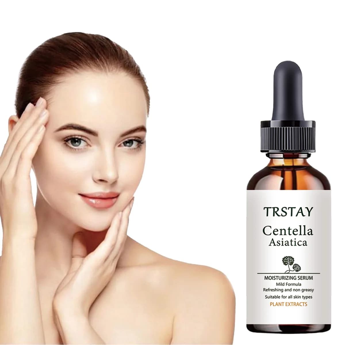 Essence asiatique de 5ML/15ML/30ML/50ML/Centella, rétrécit les pores, éclaircit le teint, huile de c