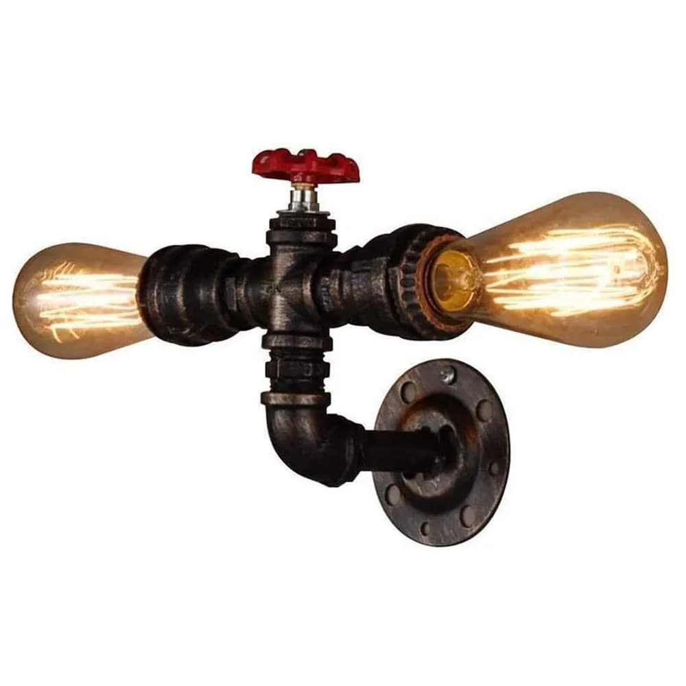 Applique murale en fer au design industriel vintage, luminaire décoratif d'intérieur, idéal pour un 