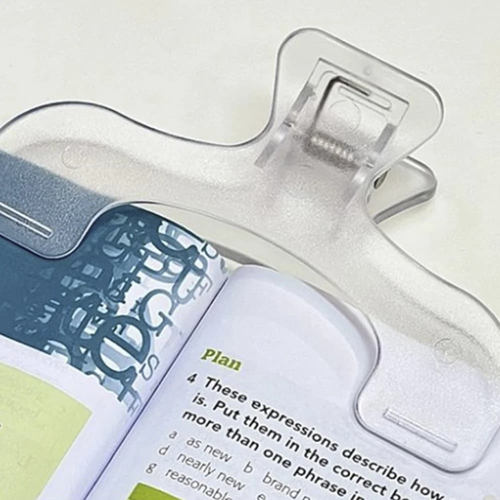Support de livre en plastique Transparent, aide à la lecture, étagère fixe de 12cm, porte-notes créa
