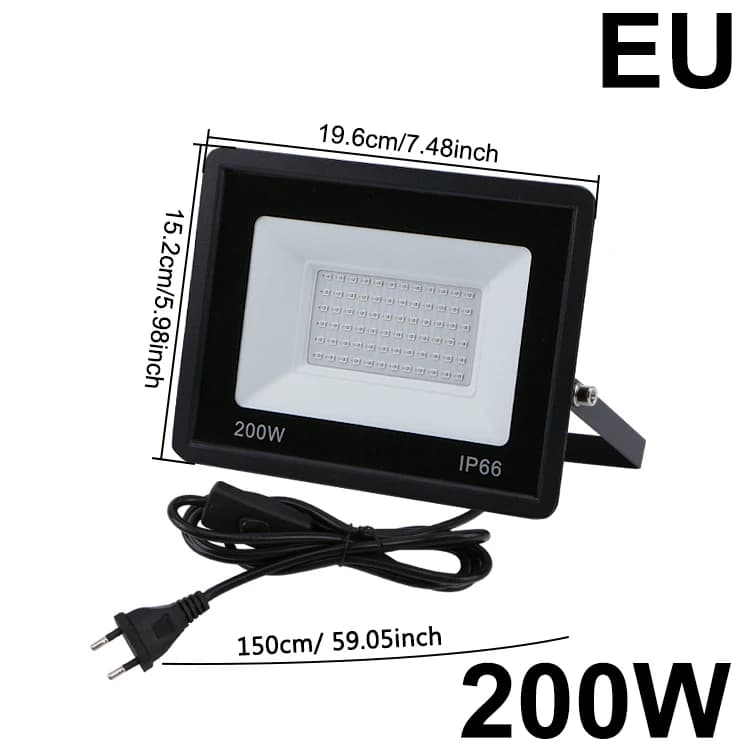 Lampe à polymérisation UV 100w 200w 395nm prise ultraviolette 110-240v lumière noire de scène IP66 l