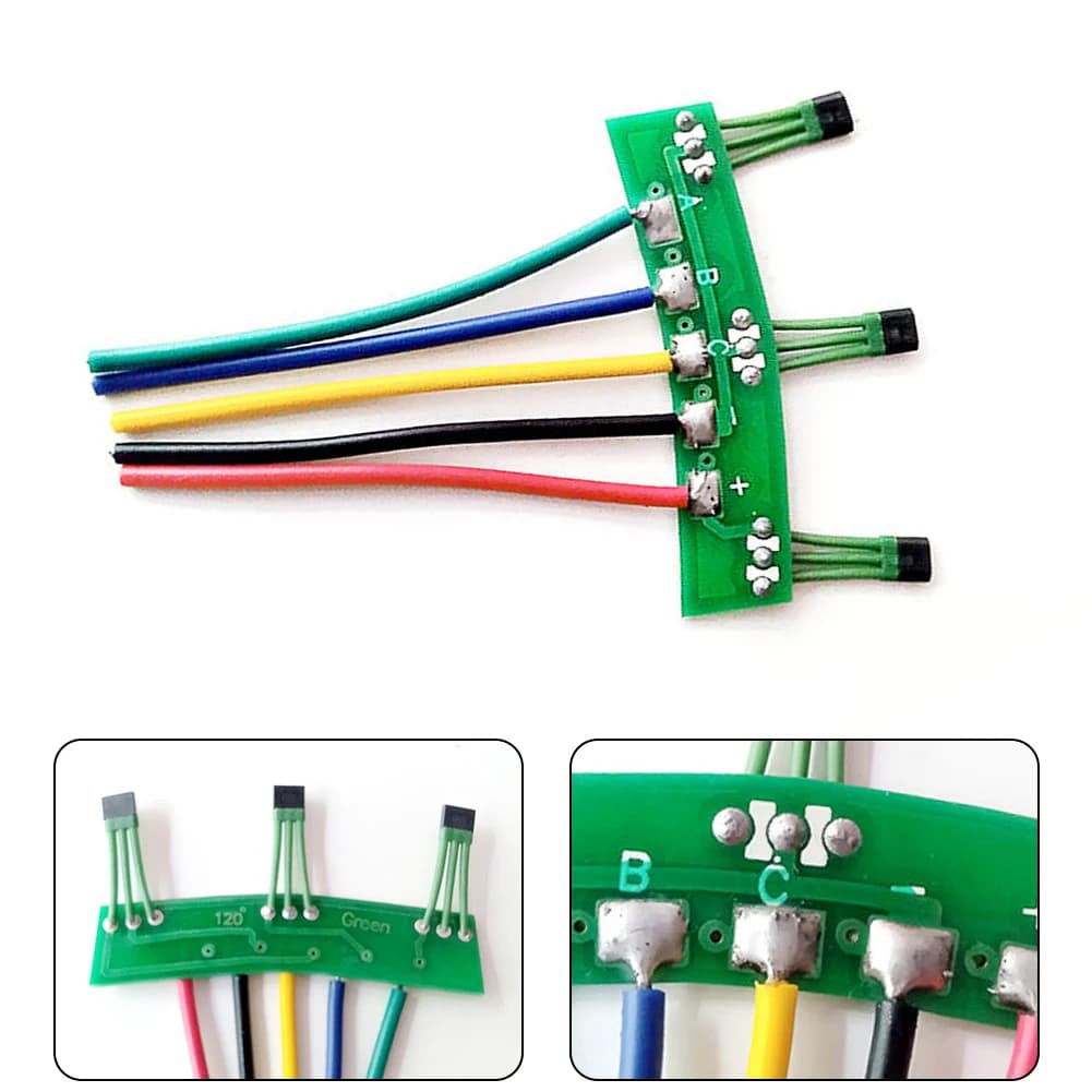 Capteur Hall pour véhicule électrique, câble 10G 3144 3143, moteur vert, panneau de pièces PCB avec 