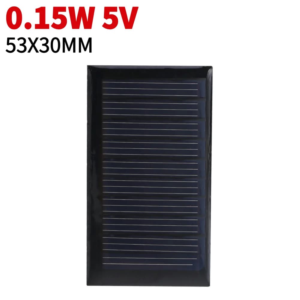 Chargeur de panneau solaire portable, cellules photovoltaïques pour lumière solaire, batterie 3.7V, 