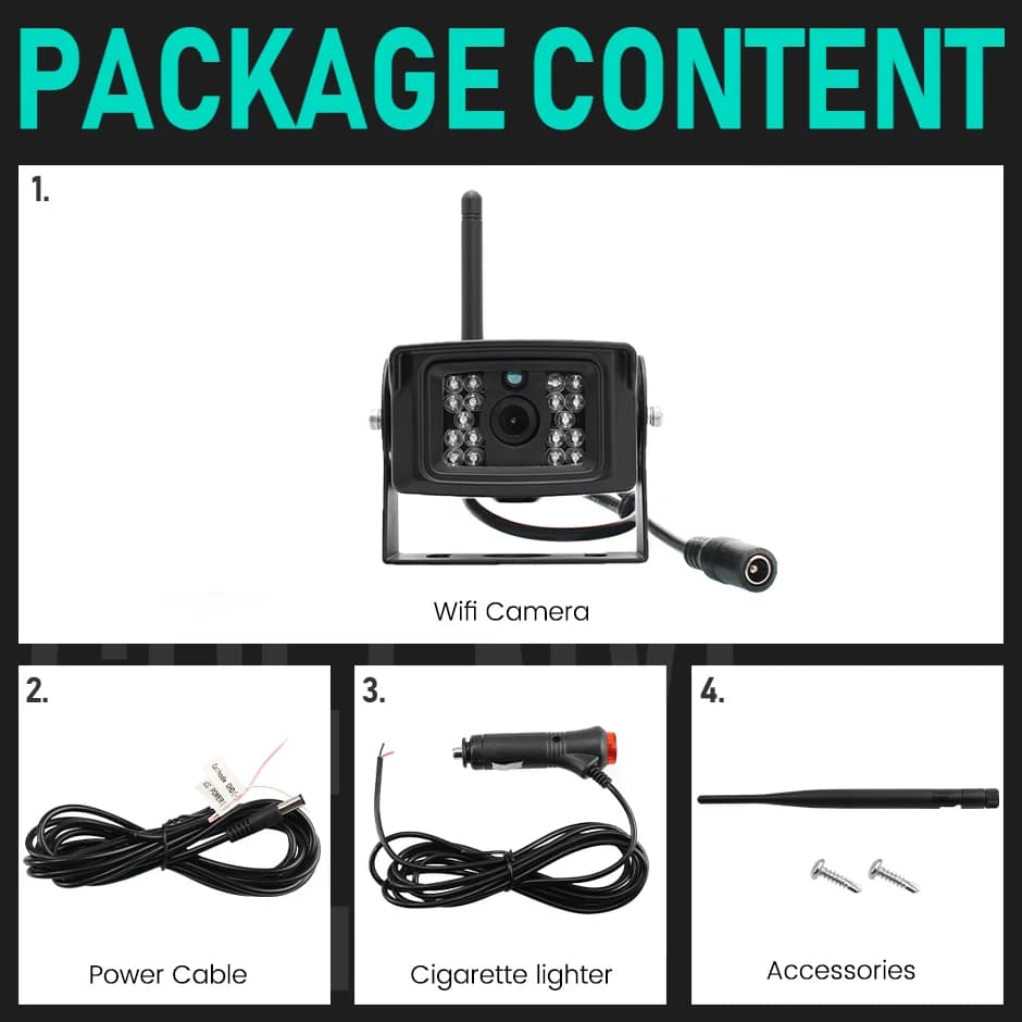 GreenYi WiFi APP BSD caméra de secours de voiture DVR pour téléphones Apple/Android sans fil 5G et b