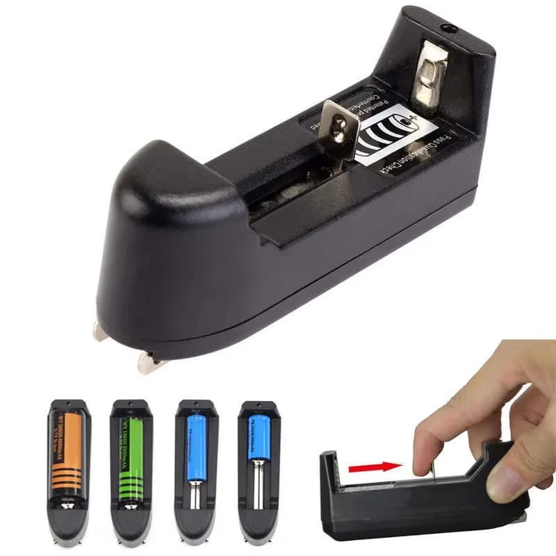 Chargeur de batterie 18650 pour 3.7V 18650 16340 14500 Eddie ion AA AAA, à fente unique, complet, st