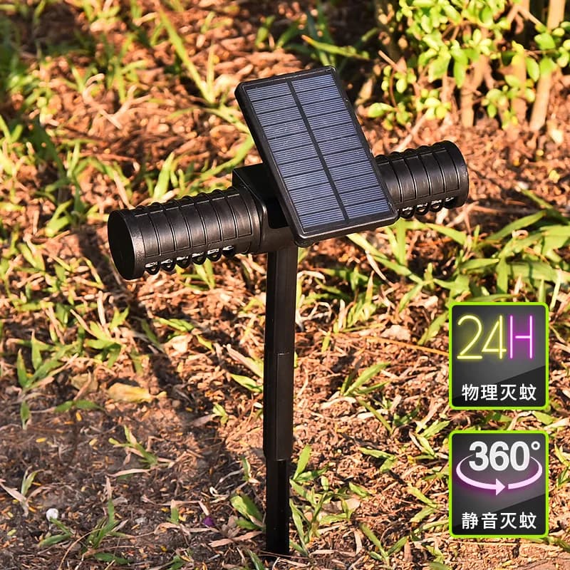 Lampe solaire anti-moustiques pour extérieur, jardin, étanche, lumière lumineuse, recharge USB, pièg