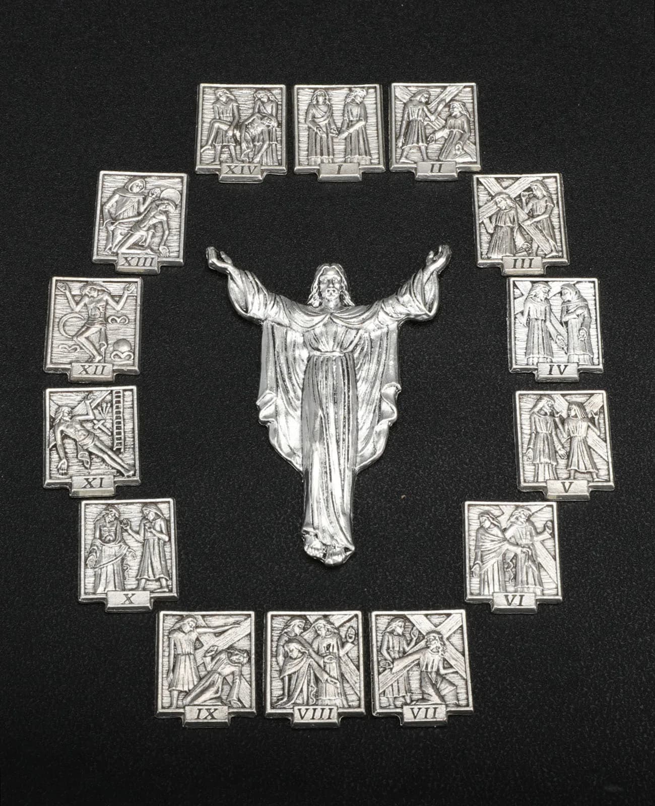 Diyalo – ornement mural de Table fait à la main, 14 Stations de la croix et du Christ jésus, accesso