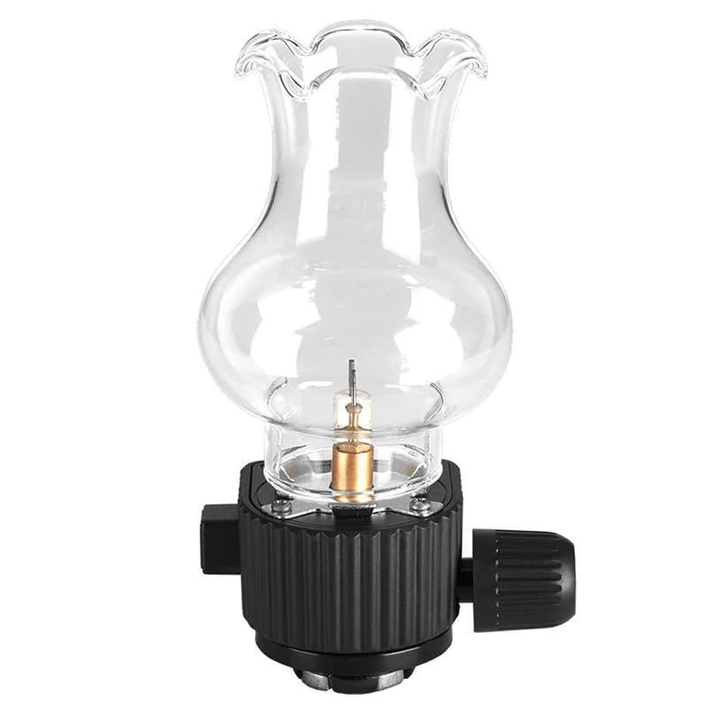 Lampe à gaz de tente extérieure vintage pour cartouche de gaz – Lanterne à gaz compacte avec faible 