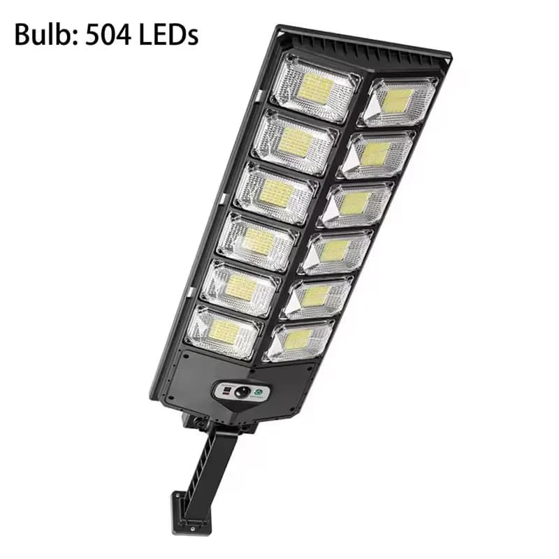 Lampe solaire LED extérieure 504 LED, étanche, 8000 Lm, super lumineuse, avec détecteur de mouvement
