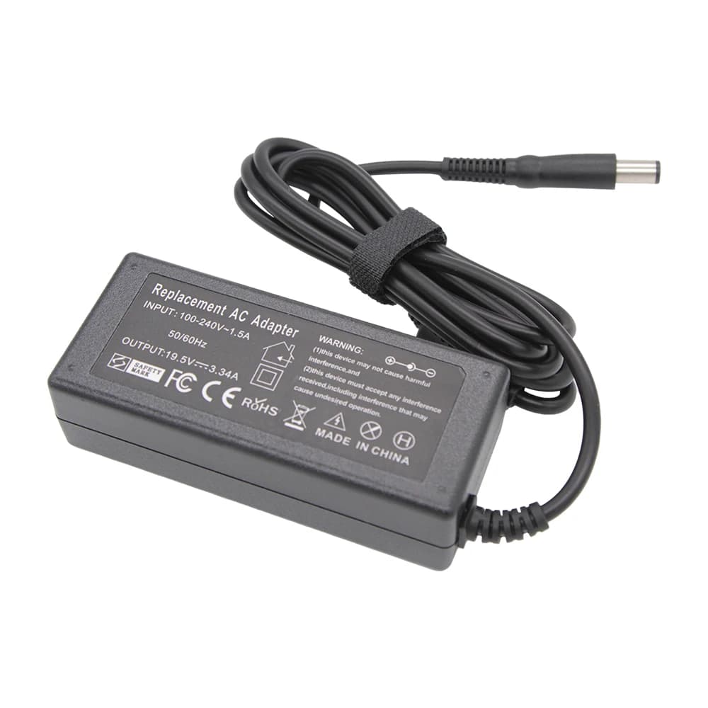 Chargeur adaptateur secteur pour ordinateur portable, 19.5V, 3,34 a, 7.4x5.0mm, 65W, pour Dell Latit