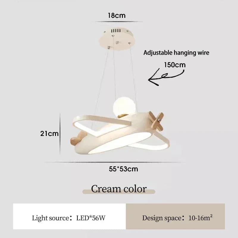 Plafonnier LED en Forme d'Avion pour Chambre d'Enfant, Design Moderne, Simple et Créatif, Luminaire 