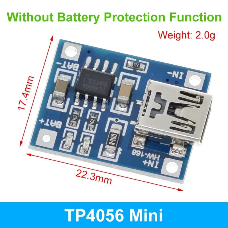 1/5 pièces 5V 1A Micro/type-c/Mini 18650 TP4056 Module de chargeur de batterie au Lithium carte de c